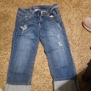 Candies Blue Jean Capris Size5